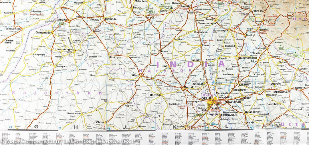 Carte routière - Inde Nord-ouest | Reise Know How carte pliée Reise Know-How 