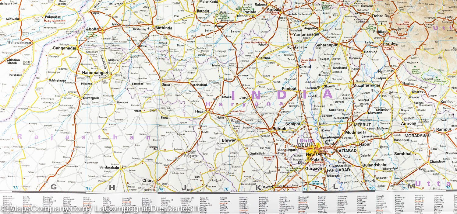 Carte routière - Inde Nord-ouest | Reise Know How carte routière Reise Know-How