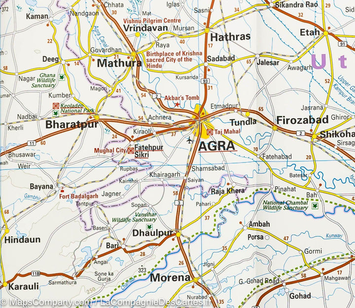 Carte routière - Inde Nord-ouest | Reise Know How carte pliée Reise Know-How 