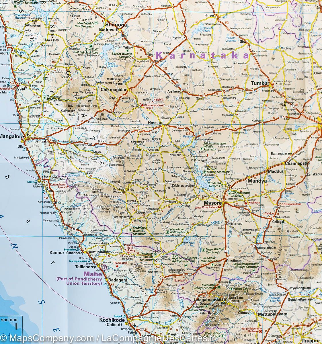 Carte routière - Inde Sud | Reise Know How carte routière Reise Know-How