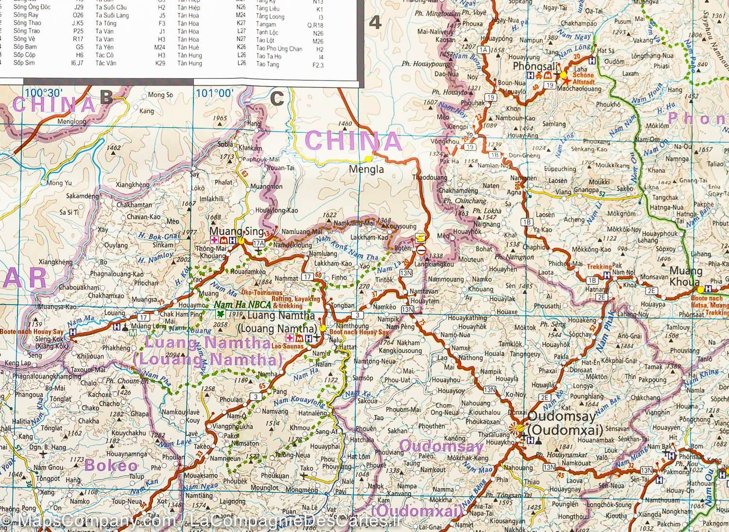 Carte routière - Vietnam, Laos, Cambodge | Reise Know How carte routière Reise Know-How