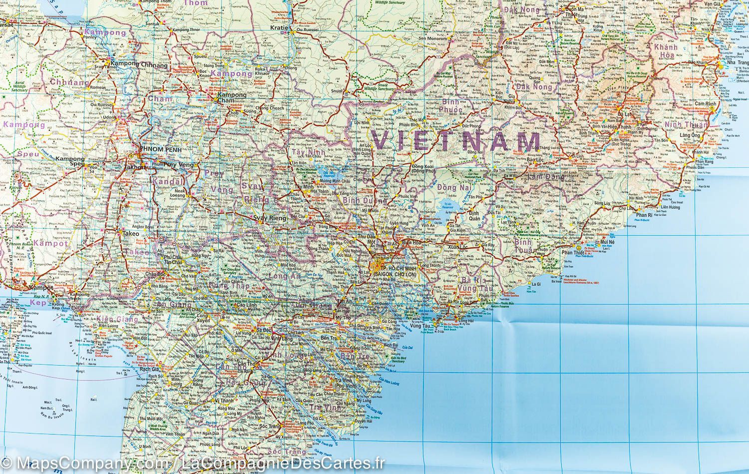 Carte routière - Vietnam, Laos, Cambodge | Reise Know How carte routière Reise Know-How