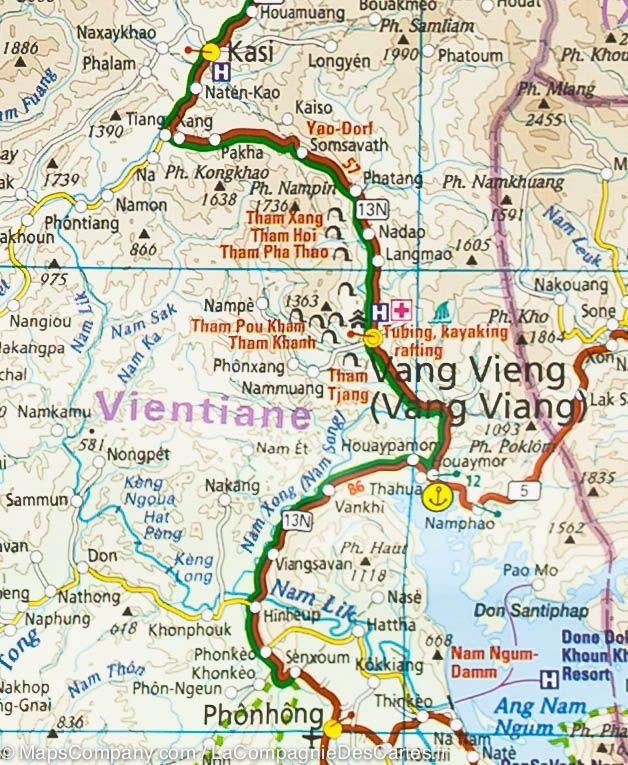 Carte routière - Vietnam, Laos, Cambodge | Reise Know How carte routière Reise Know-How