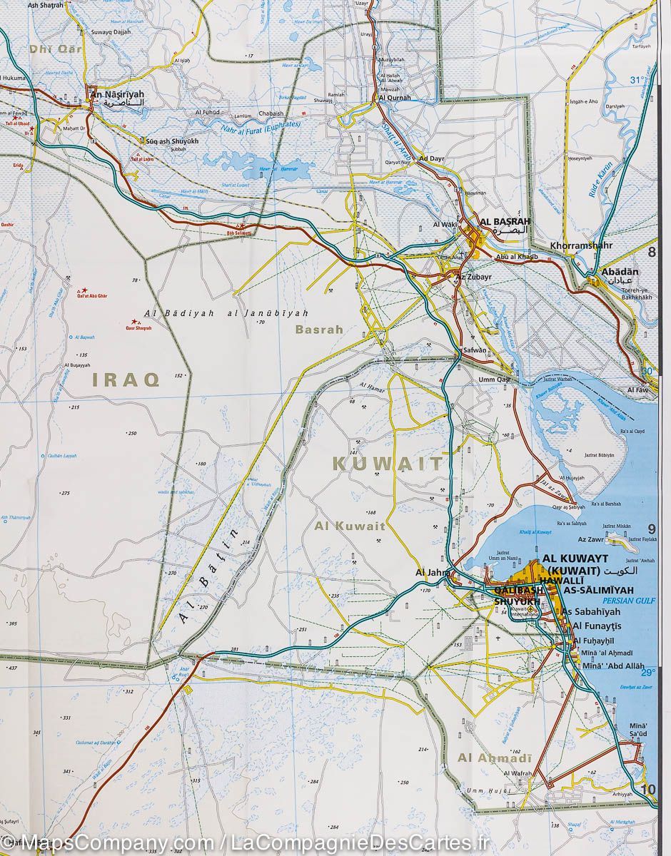 Carte routière - Irak & Koweit | Reise Know How carte routière Reise Know-How