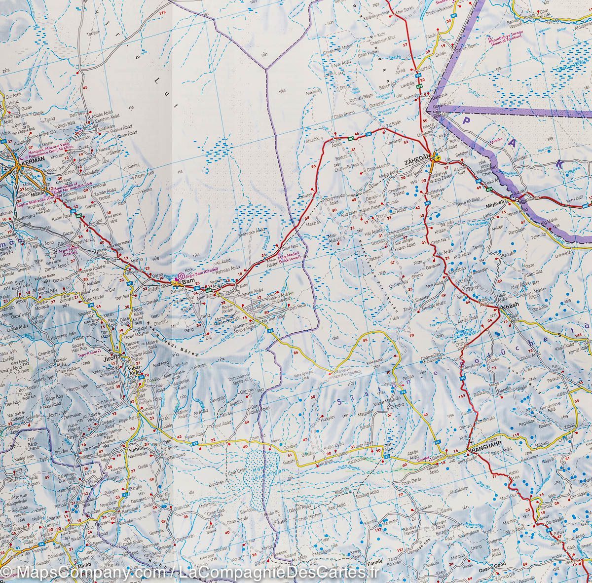 Carte routière - Iran | Freytag & Berndt carte routière Freytag & Berndt