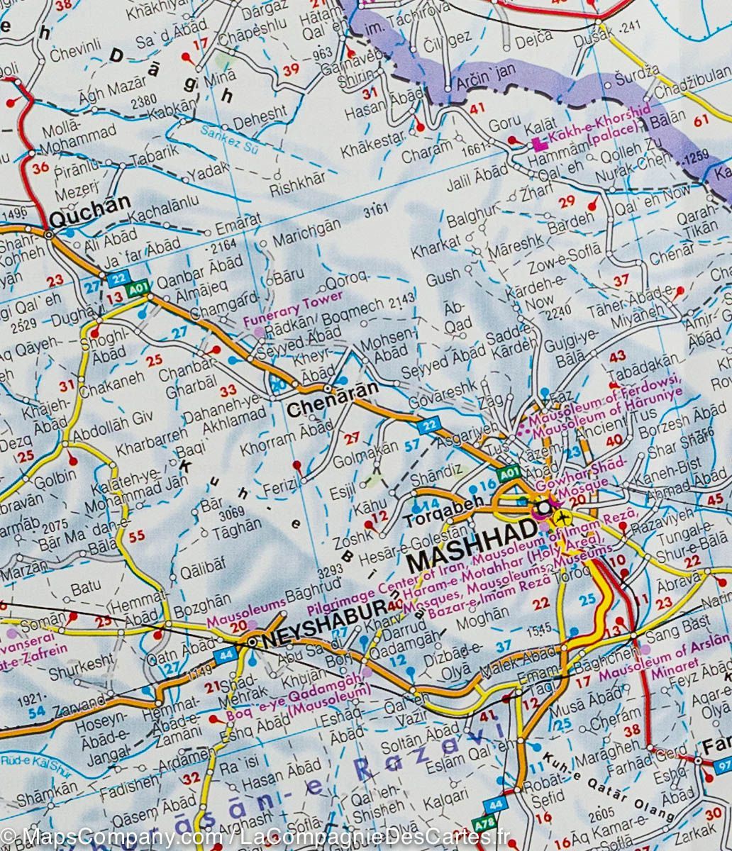Carte routière - Iran | Freytag & Berndt carte pliée Freytag & Berndt 