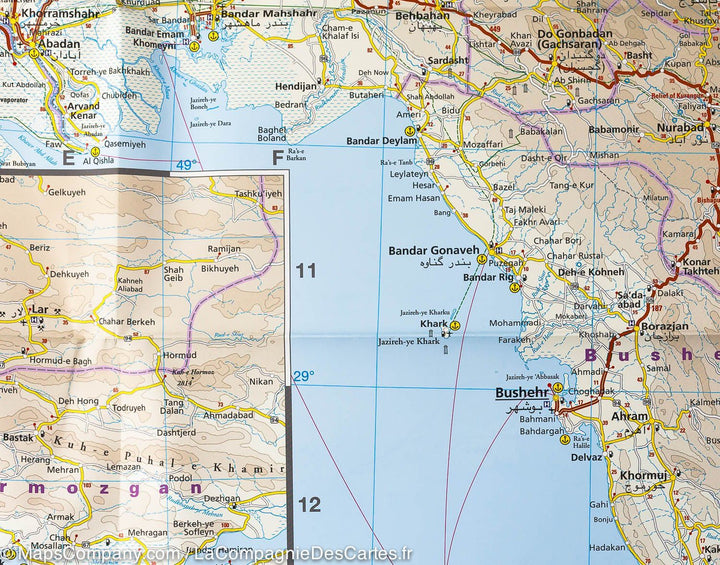 Carte routière de l'Iran | Reise Know How - La Compagnie des Cartes