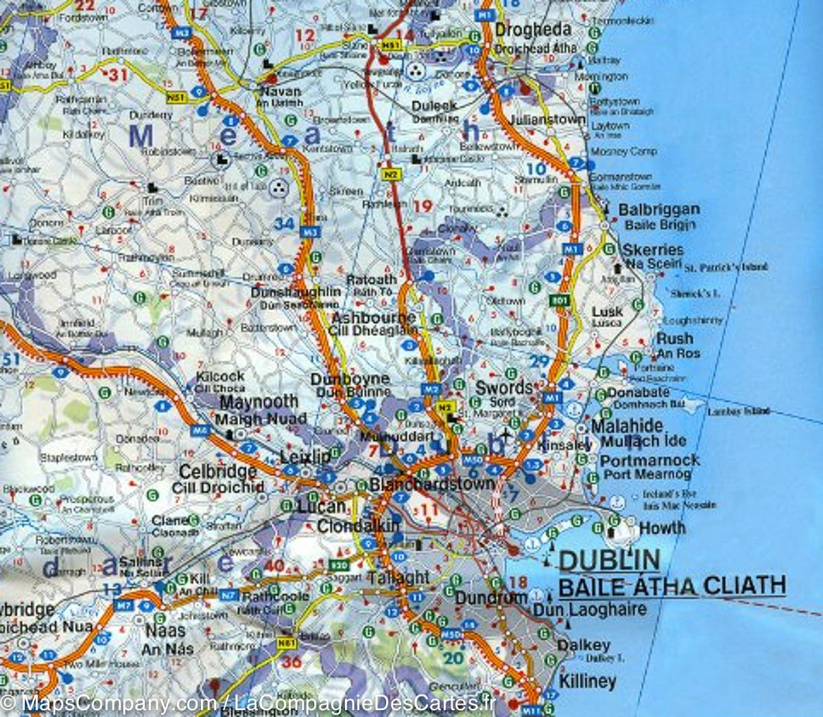 Carte routière - Irlande | Freytag & Berndt carte routière Freytag & Berndt