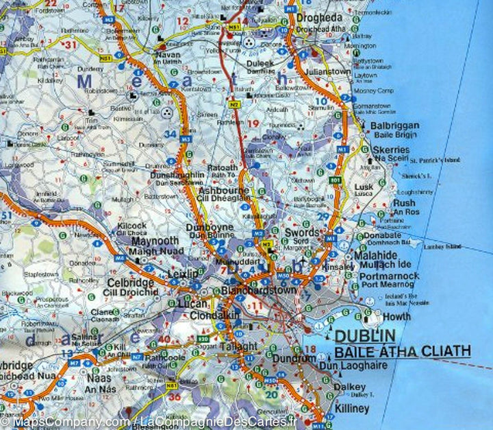 Carte routière - Irlande | Freytag & Berndt carte pliée Freytag & Berndt 