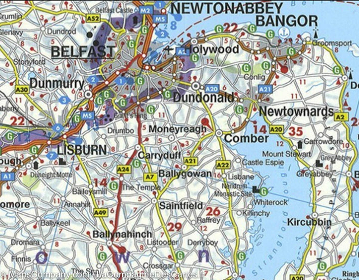 Carte routière - Irlande | Freytag & Berndt carte pliée Freytag & Berndt 