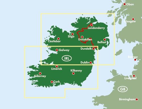 Carte routière - Irlande | Freytag & Berndt carte pliée Freytag & Berndt 