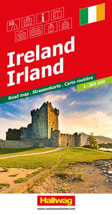 Carte routière - Irlande | Hallwag carte routière Hallwag