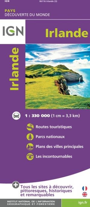 Carte routière - Irlande | IGN carte pliée IGN 