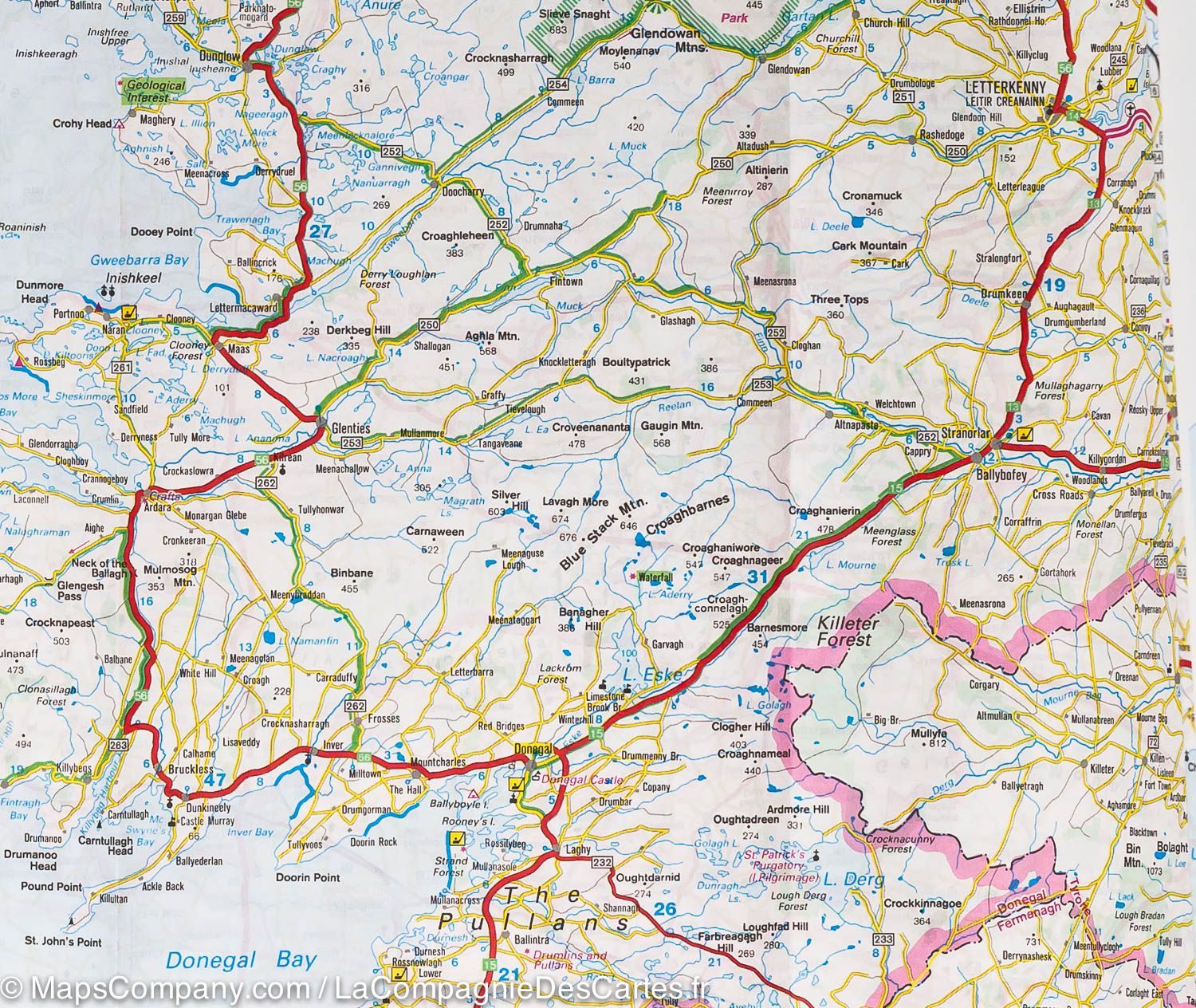 Carte routière - Irlande | IGN carte routière IGN