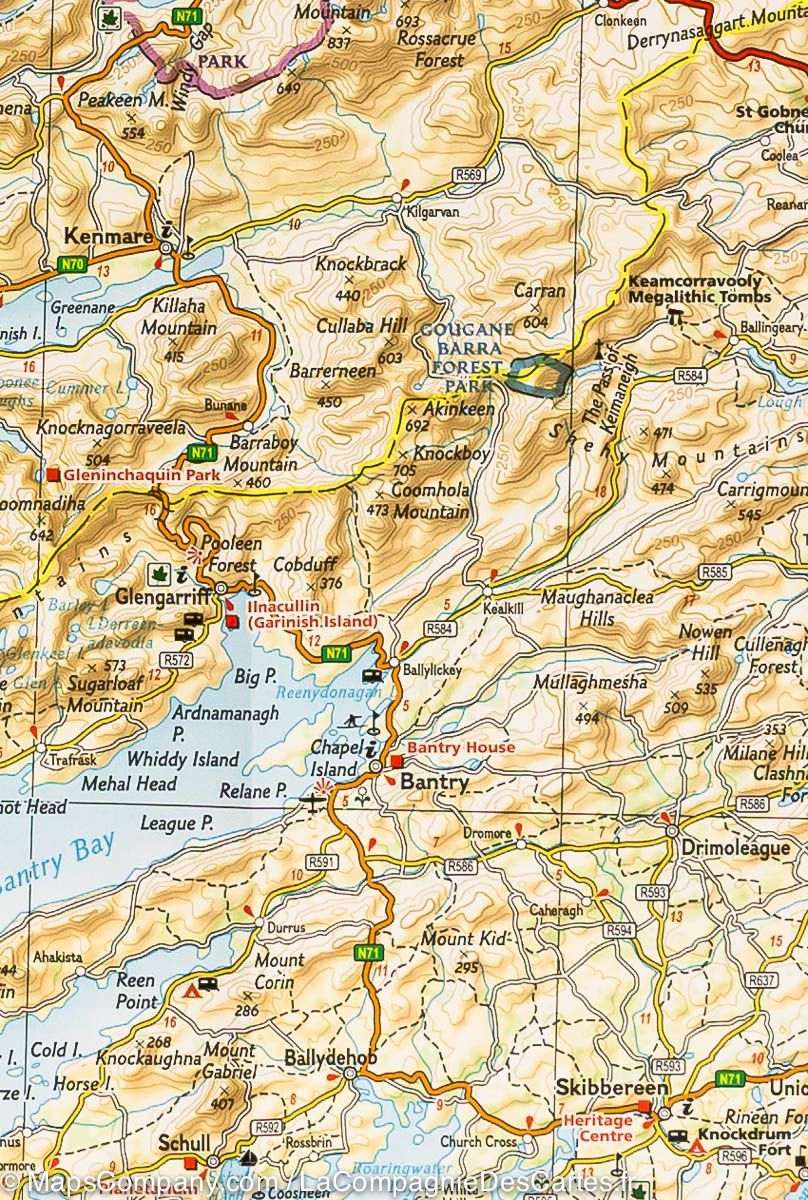 Carte routière - Irlande | National Geographic carte routière National Geographic