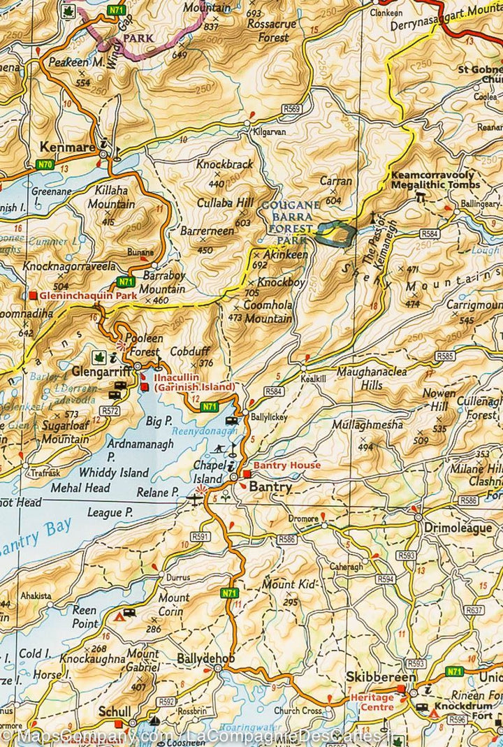 Carte routière - Irlande | National Geographic carte pliée National Geographic 