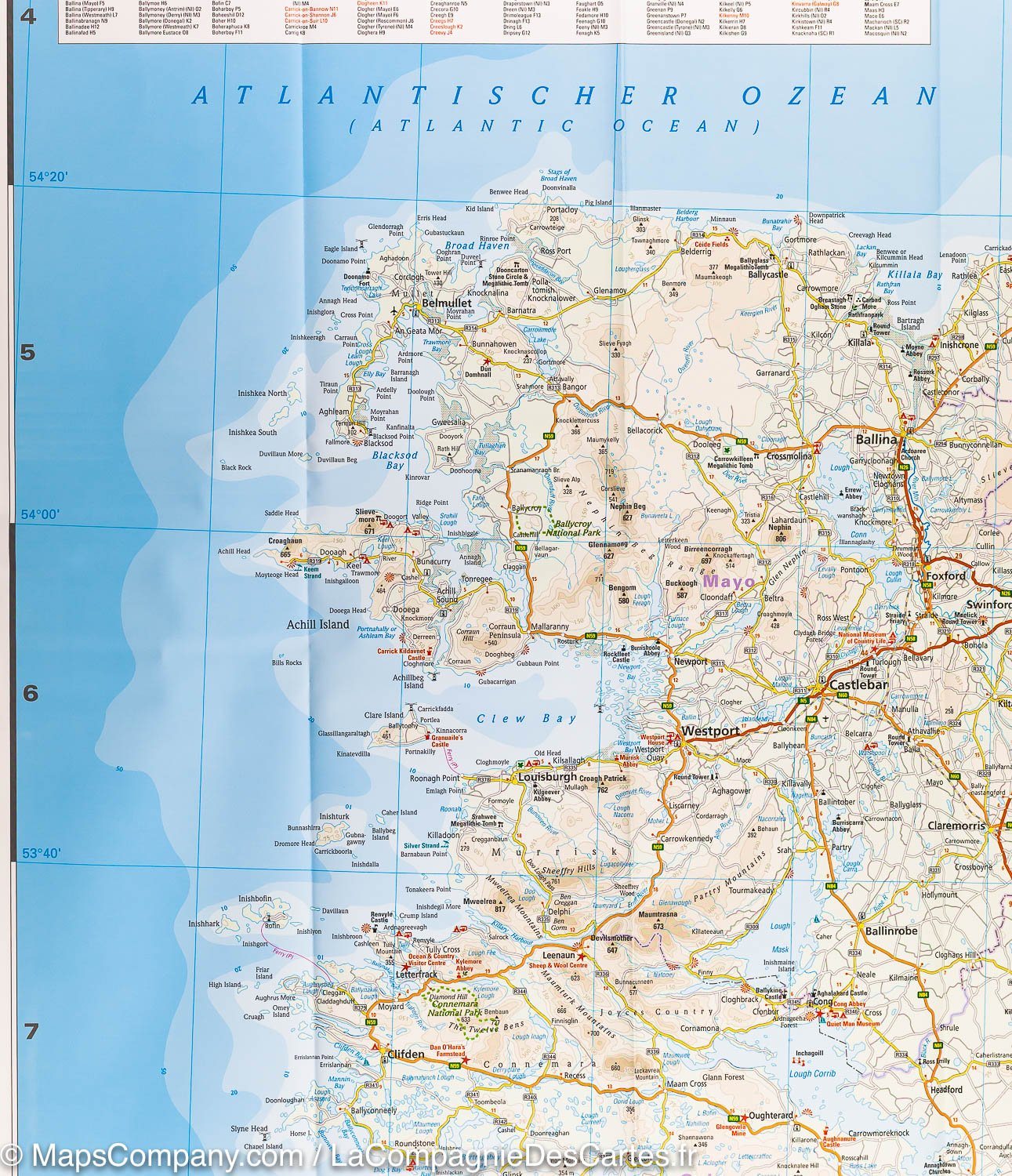 Carte routière - Irlande | Reise Know How carte routière Reise Know-How