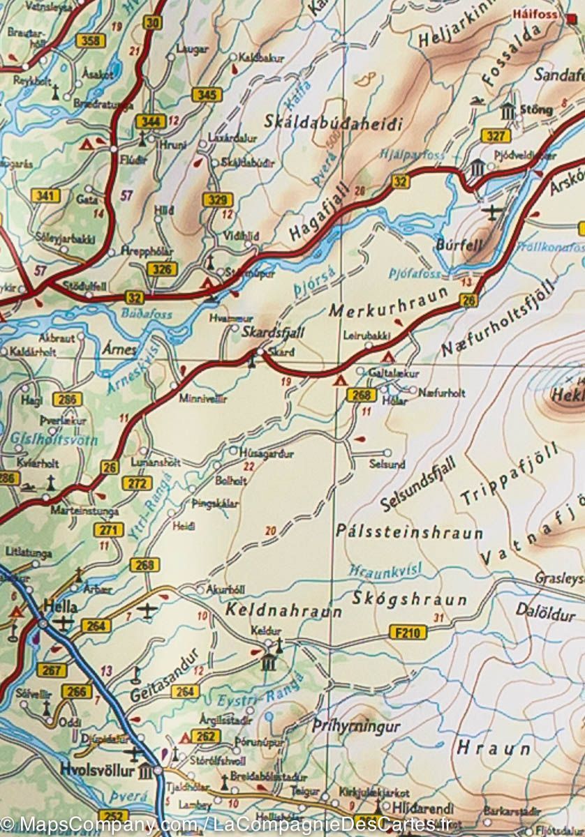 Carte routière - Islande | National Geographic carte routière National Geographic