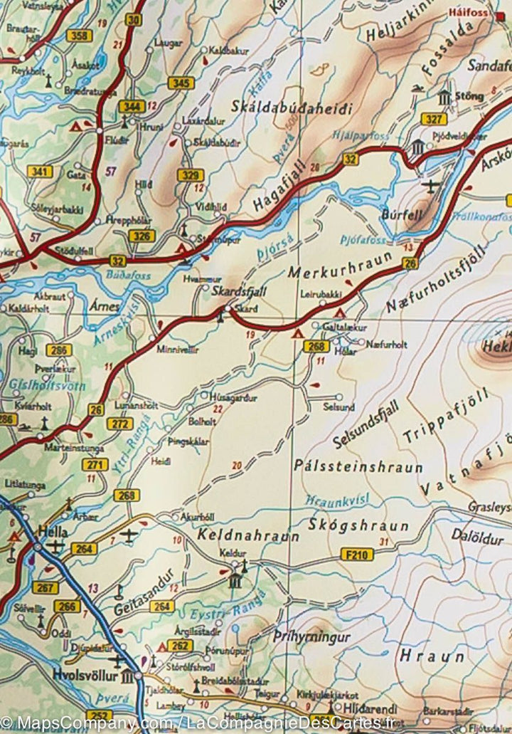Carte routière - Islande | National Geographic carte pliée National Geographic 
