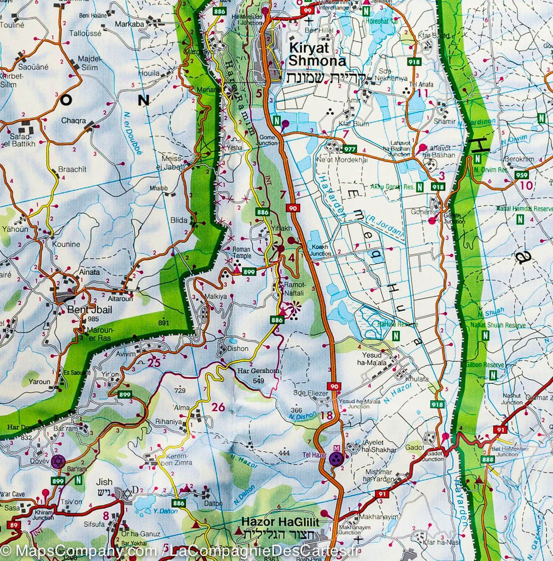Carte routière - Israël & Palestine | Freytag & Berndt carte pliée Freytag & Berndt 