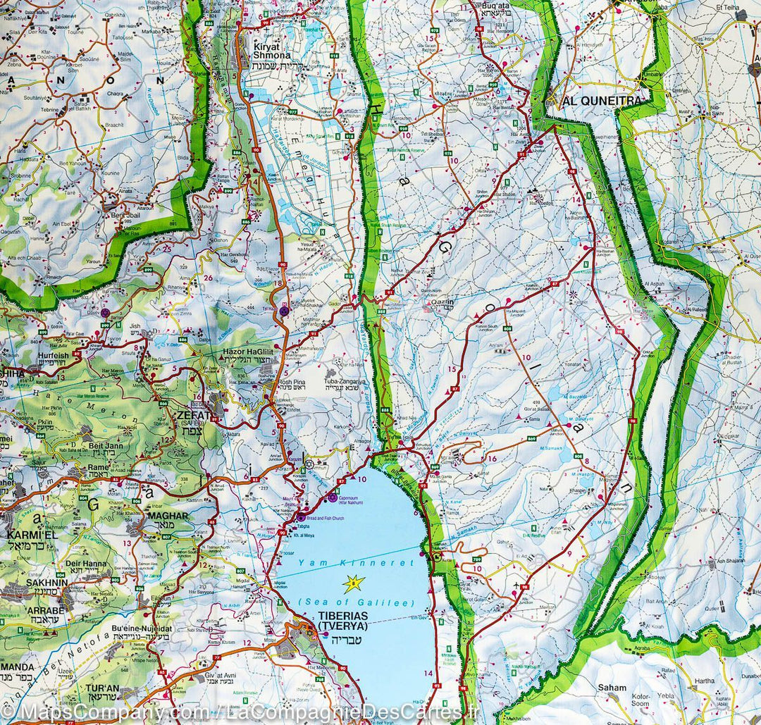 Carte routière - Israël & Palestine | Freytag & Berndt carte pliée Freytag & Berndt 