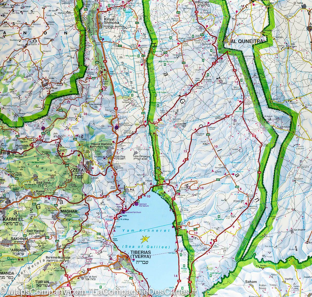 Carte routière - Israël & Palestine | Freytag & Berndt carte routière Freytag & Berndt