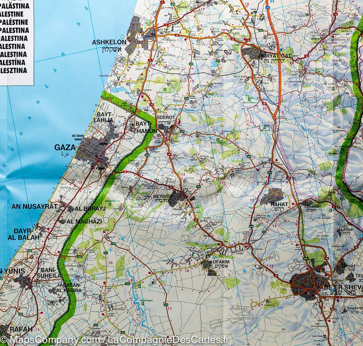 Carte routière - Israël & Palestine | Freytag & Berndt carte routière Freytag & Berndt