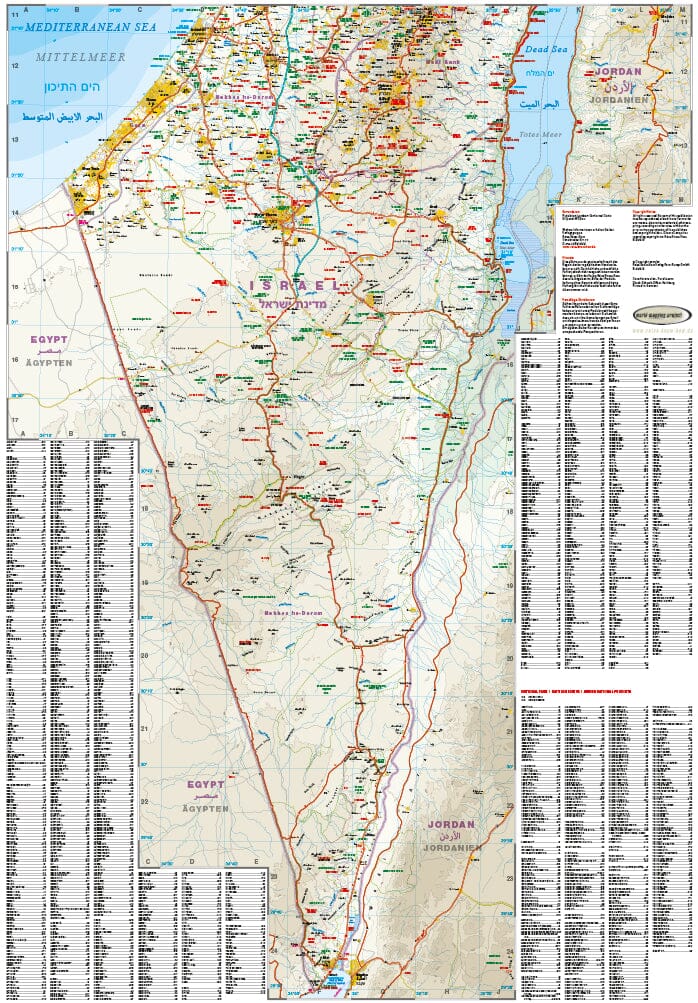 Carte routière - Israël & Palestine | Reise Know How carte pliée Reise Know-How 