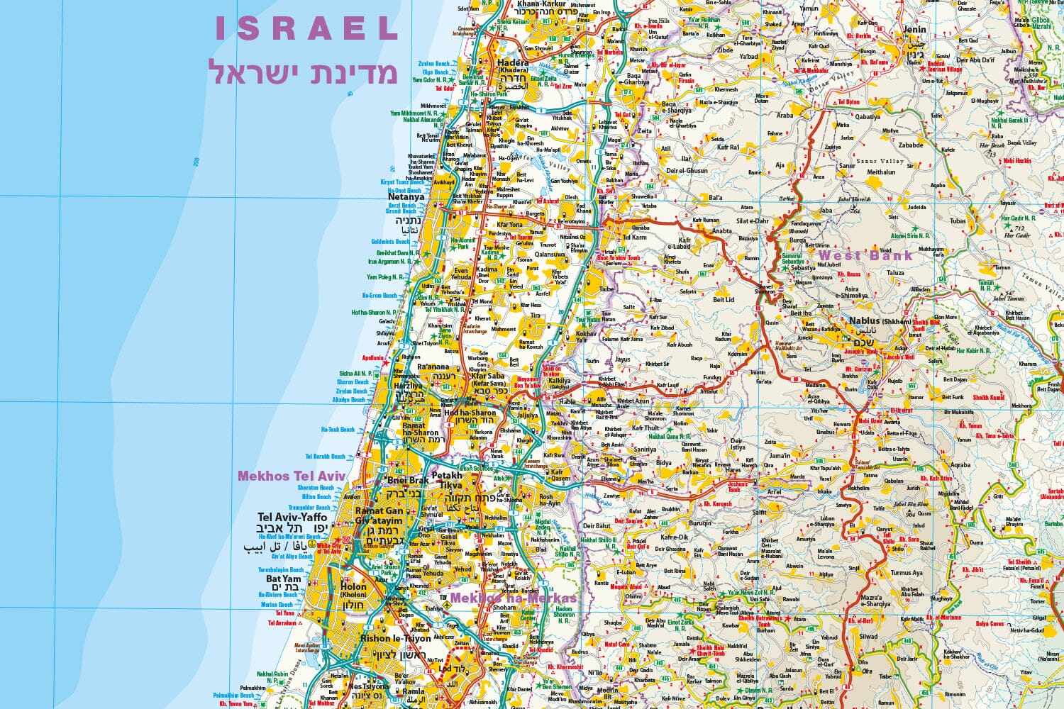 Carte routière - Israël & Palestine | Reise Know How carte routière Reise Know-How