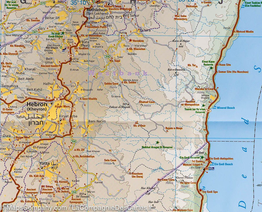 Carte routière - Israël & Palestine | Reise Know How carte pliée Reise Know-How 