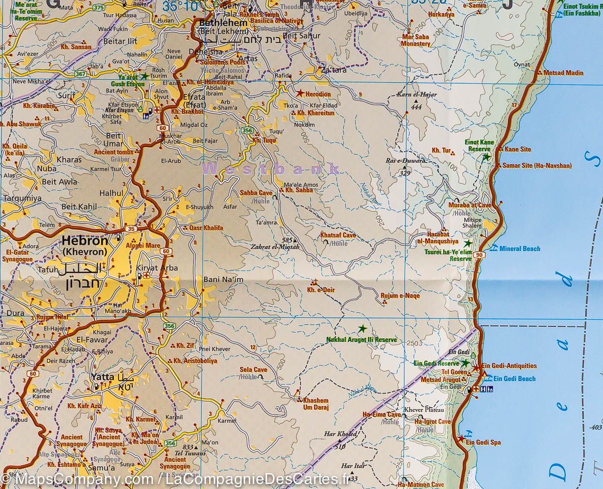 Carte routière - Israël & Palestine | Reise Know How carte routière Reise Know-How