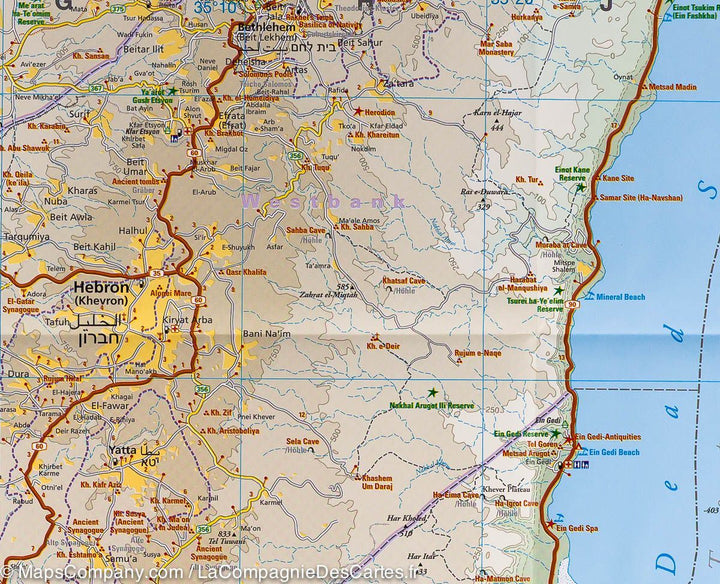 Carte routière - Israël & Palestine | Reise Know How carte pliée Reise Know-How 