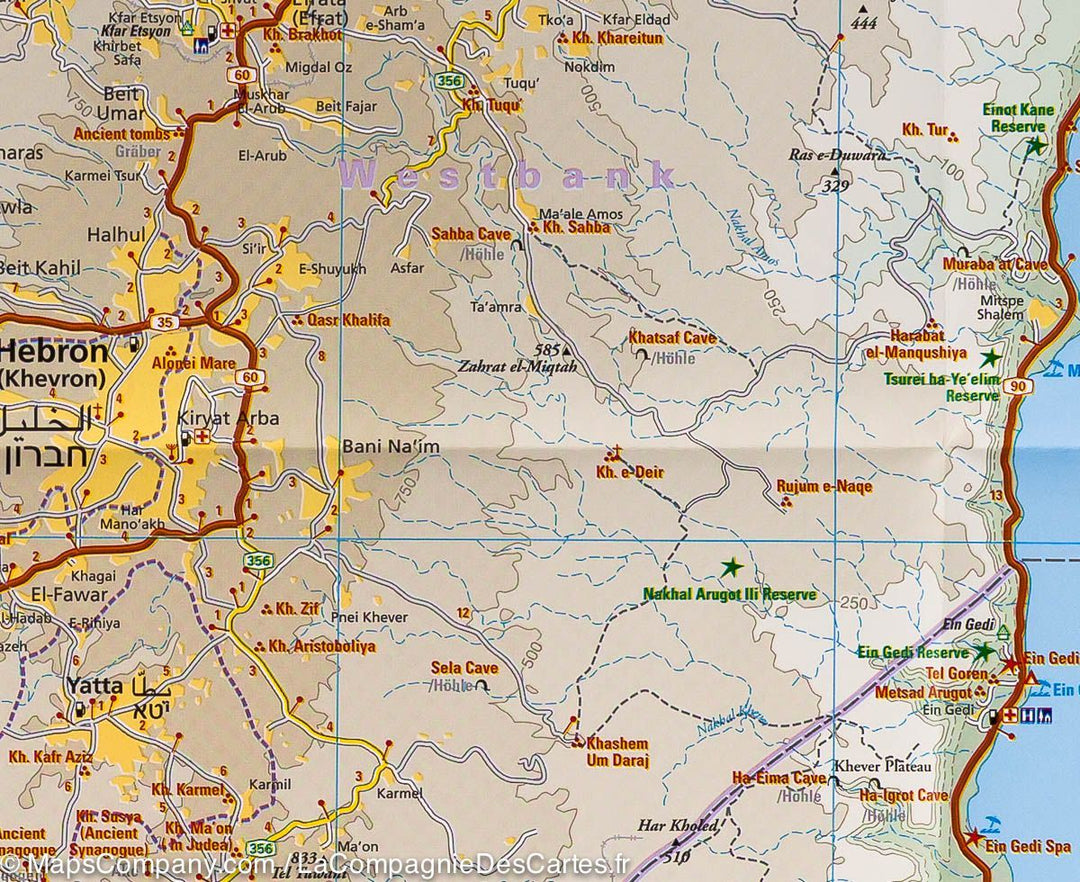 Carte routière - Israël & Palestine | Reise Know How carte pliée Reise Know-How 