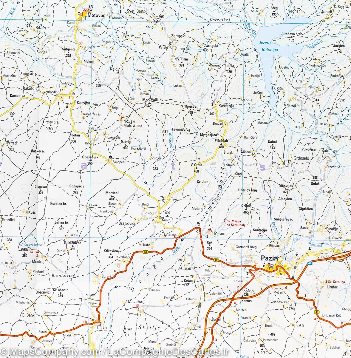 Carte routière - Istrie | Reise Know How carte routière Reise Know-How