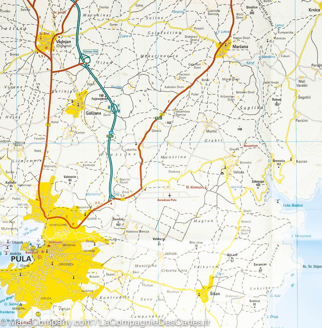 Carte routière - Istrie | Reise Know How carte pliée Reise Know-How 