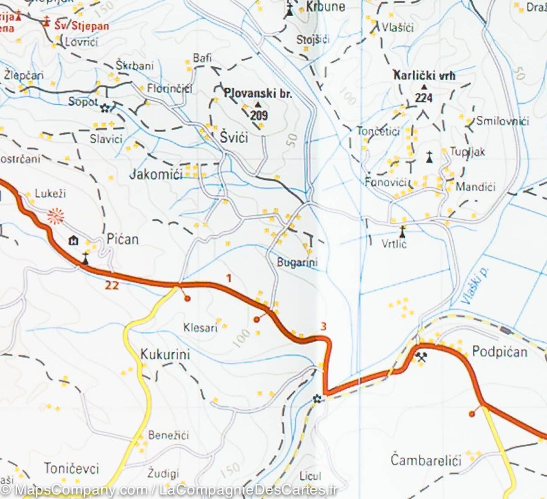 Carte routière - Istrie | Reise Know How carte pliée Reise Know-How 