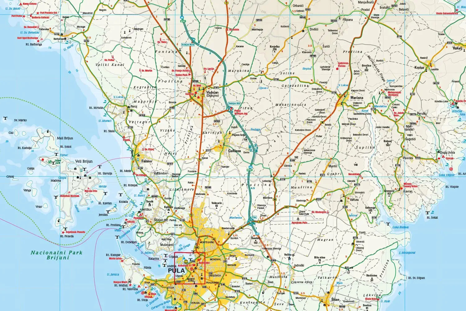 Carte routière - Istrie | Reise Know How carte routière Reise Know-How