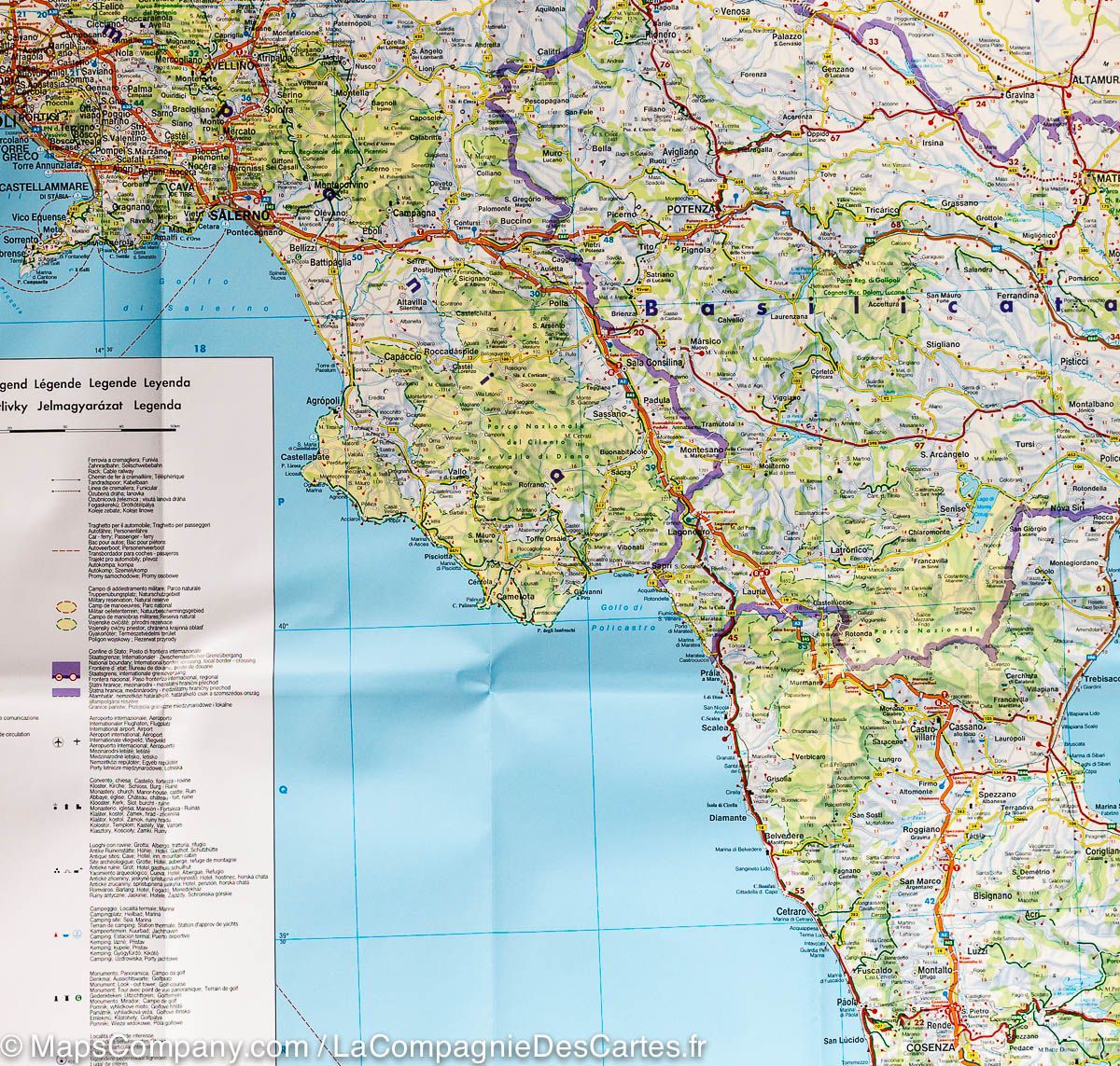 Carte routière - Italie du Sud | Freytag & Berndt carte routière Freytag & Berndt