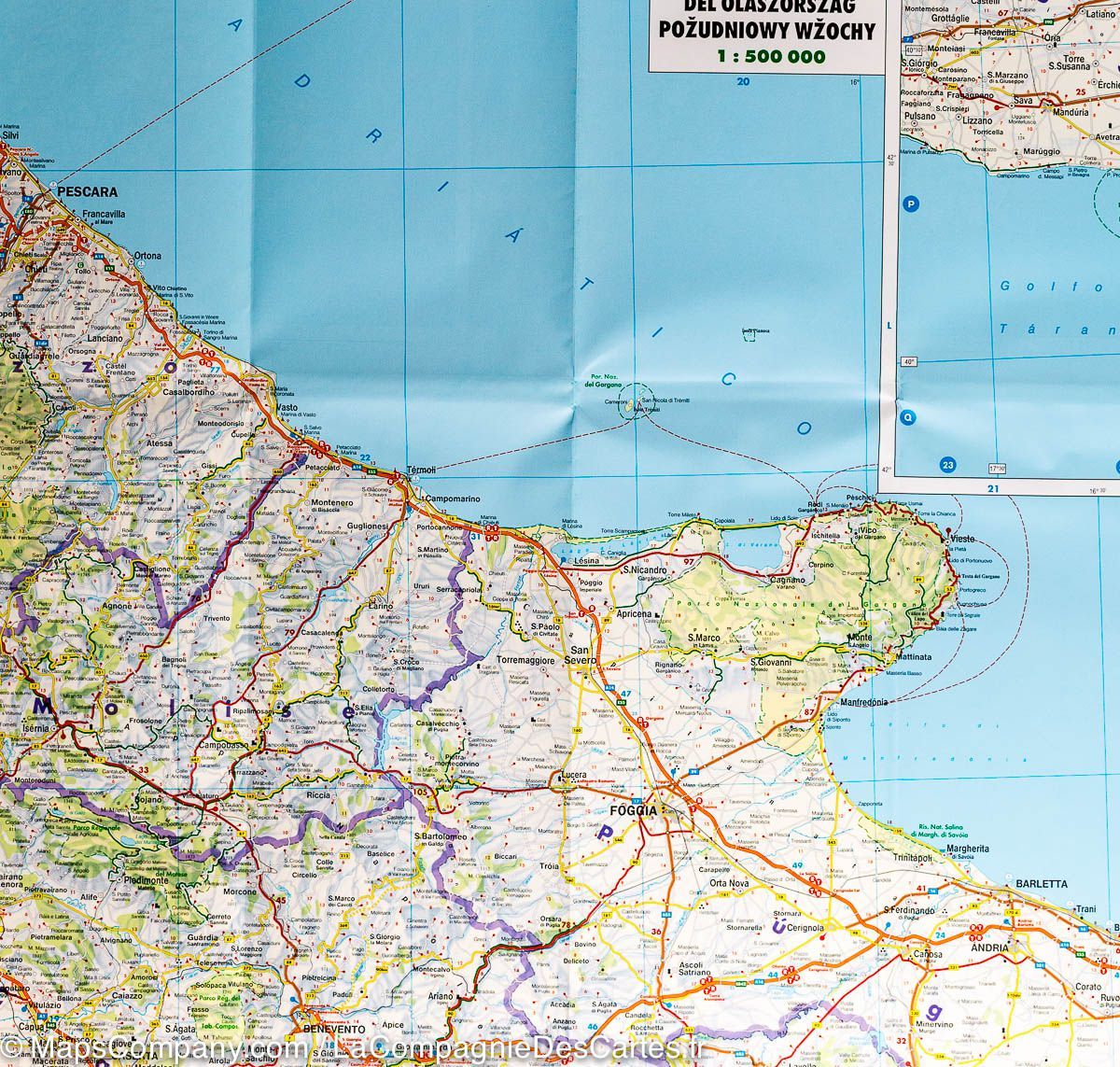 Carte routière - Italie du Sud | Freytag & Berndt carte routière Freytag & Berndt