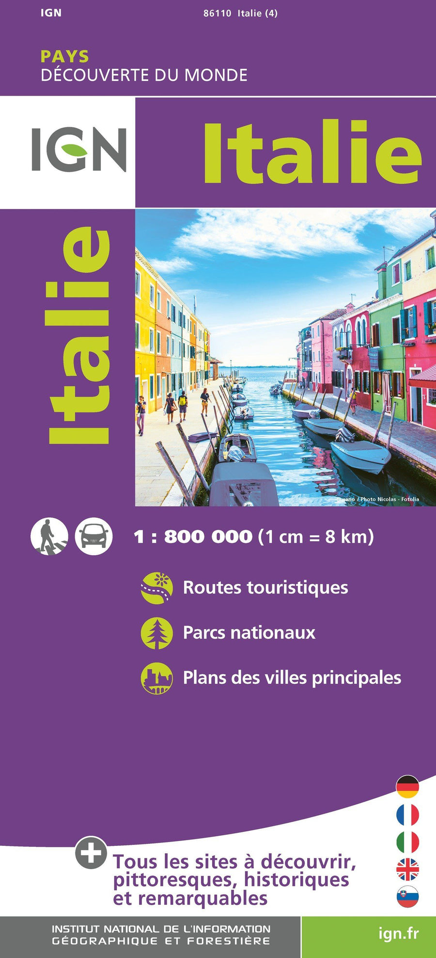 Carte routière - Italie | IGN carte pliée IGN 