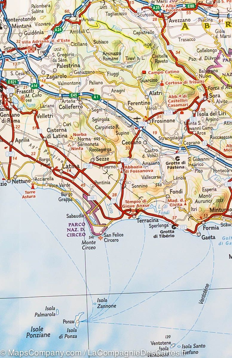 Carte routière - Italie | National Geographic carte routière National Geographic