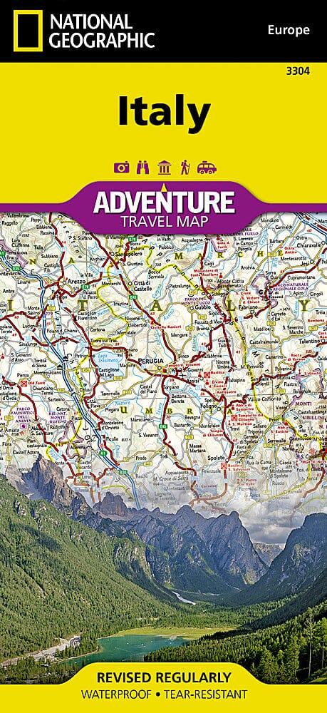 Carte routière - Italie | National Geographic carte routière National Geographic