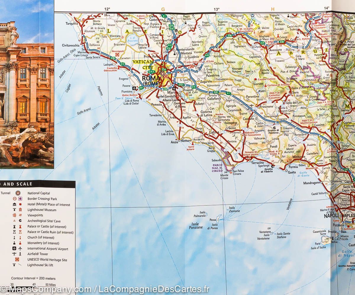 Carte routière - Italie | National Geographic carte routière National Geographic