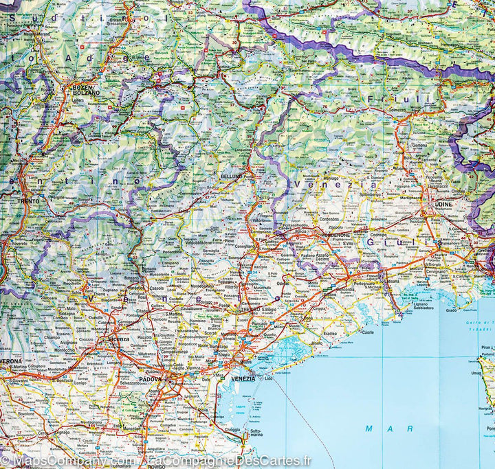 Carte routière - Italie Nord | Freytag & Berndt carte pliée Freytag & Berndt 