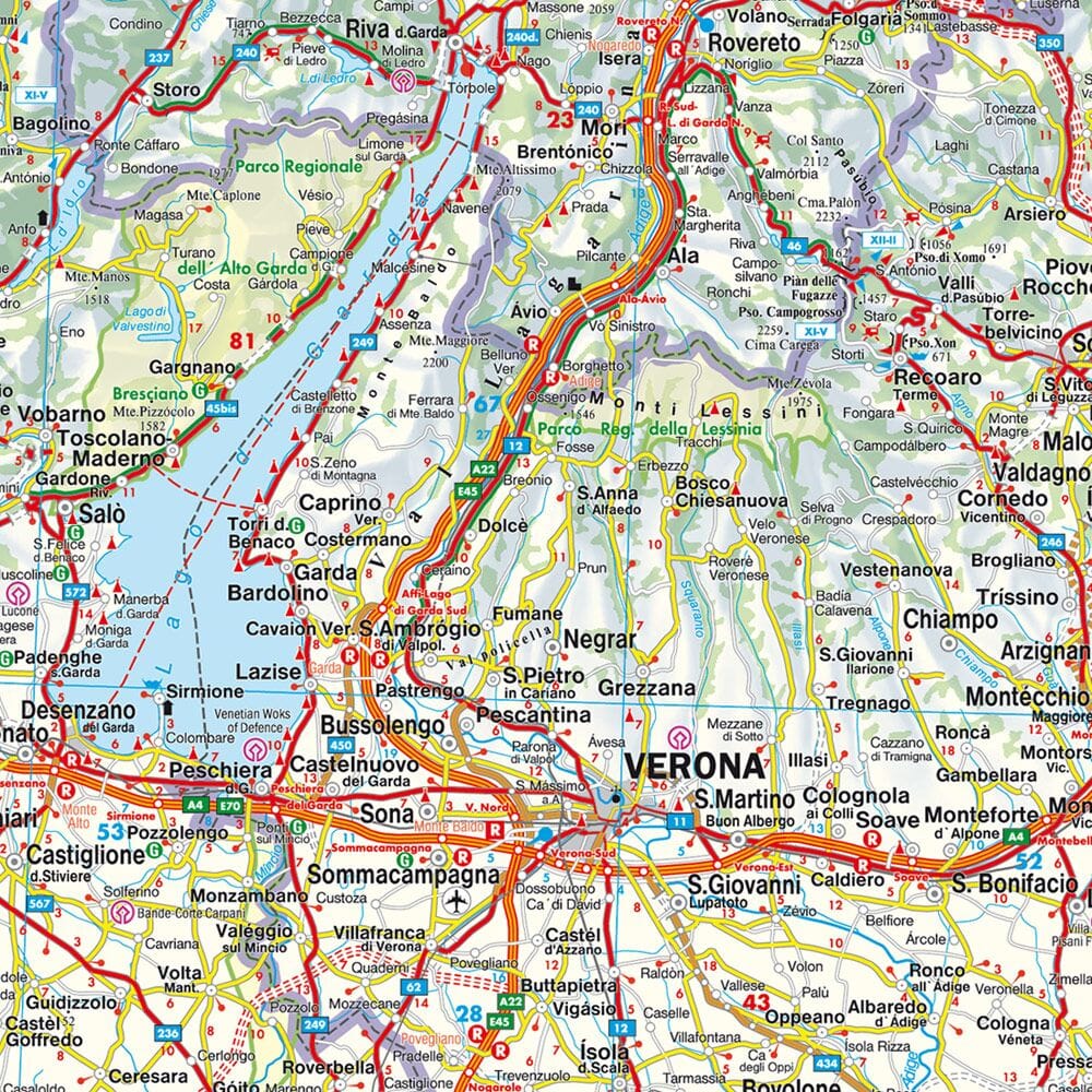 Carte routière - Italie Nord | Freytag & Berndt carte pliée Freytag & Berndt 