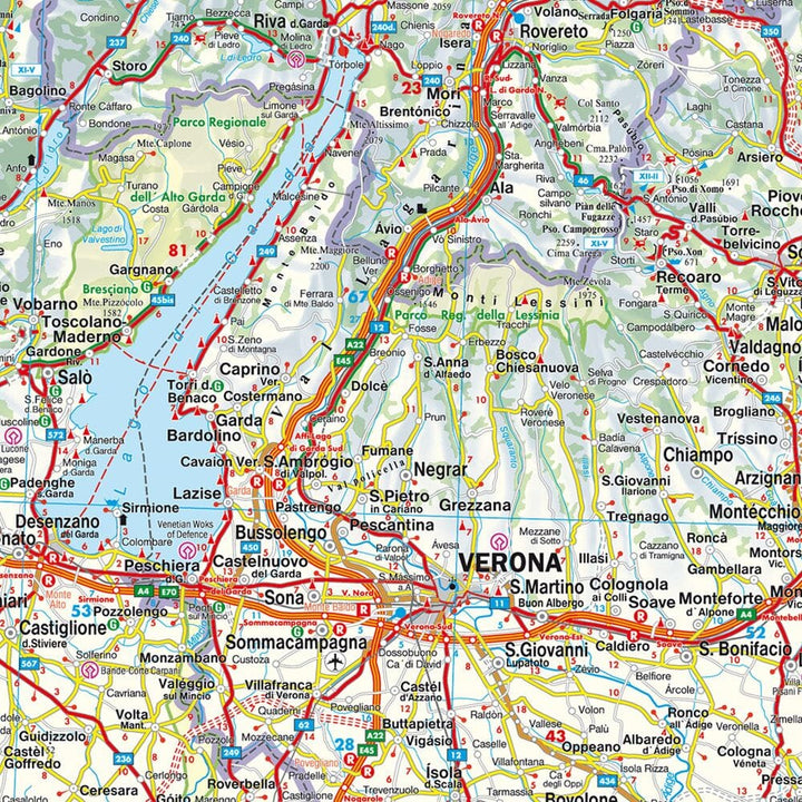Carte routière - Italie Nord | Freytag & Berndt carte pliée Freytag & Berndt 