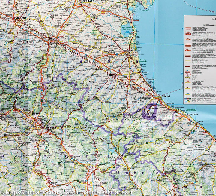 Carte routière - Italie Nord | Freytag & Berndt carte pliée Freytag & Berndt 