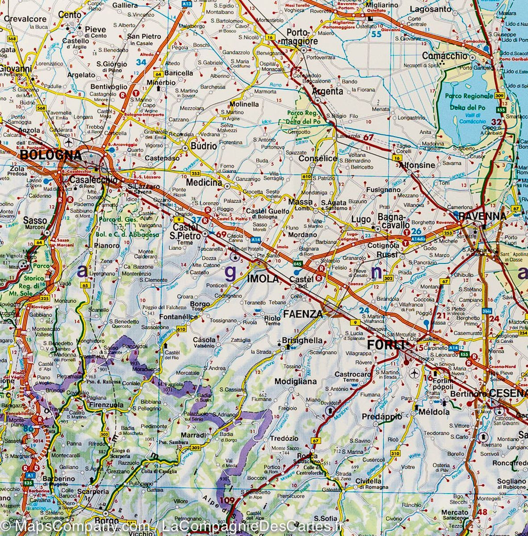 Carte routière - Italie Nord | Freytag & Berndt carte pliée Freytag & Berndt 