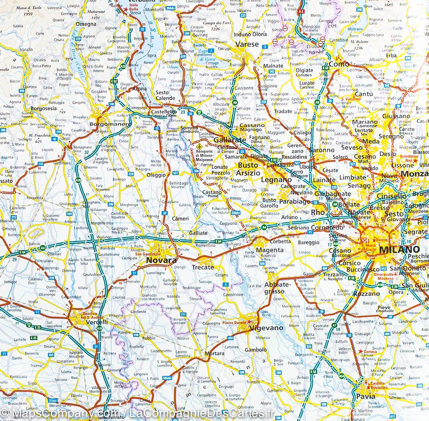 Carte routière - Italie Nord | Reise Know How carte routière Reise Know-How