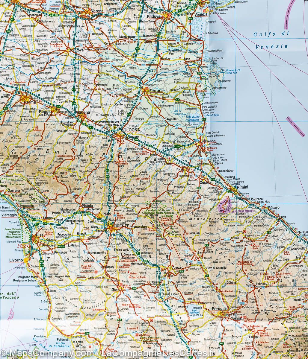Carte routière de l'Italie | Reise Know How - La Compagnie des Cartes